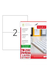 Taneks Lazer Etiket 210 x 148.5 mm Tw-2102 - Taneks