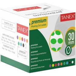 Taneks 30Mm Beyaz Nokta Etiket 2000'li - 1