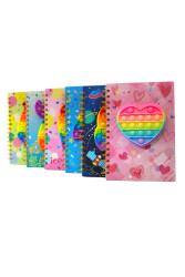 Taros A5 Pop-İt Sert Kapak Defter 6393 Mavi Kedi - 2