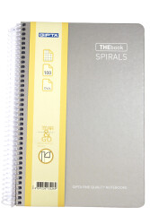 Thebook Spiralli Sert Kapaklı Defter 100 Yaprak Kareli 17 x 24 cm - 7