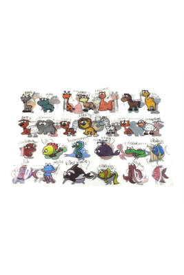 Topkey A4 Desenli Çıtçıtlı Dosya - 1