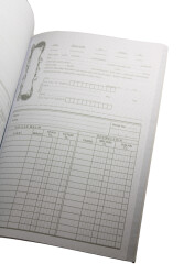 Turkuaz Taksitli Senet Defteri 200 Yaprak Karton Kapak - 3