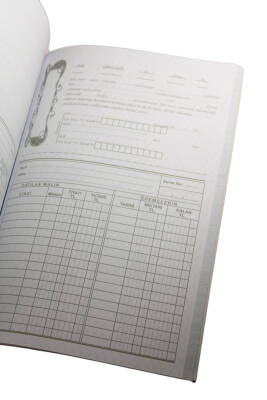 Turkuaz Taksitli Senet Defteri 200 Yaprak Karton Kapak - 3