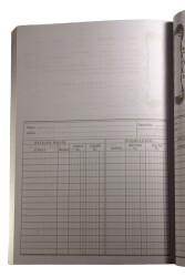 Turkuaz Taksitli Senet Defteri 200 Yaprak Karton Kapak - 4