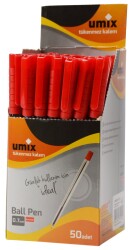Umix U9900 0.7 Kırmızı Tükenmez Kalem İğne Uç - 1