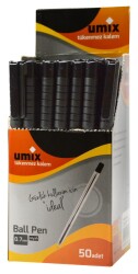 Umix U9900 0.7 Siyah Tükenmez Kalem İğne Uç - 1