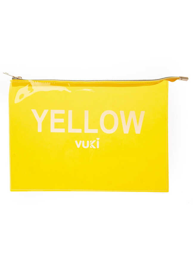 Vuki A4 Fermuarlı Dosya Sarı 105