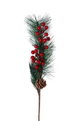 Orca Yılbaşı Süsü Bery Kırmızı 60 cm 22134 - 1