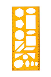 Yıldızlar Geometrik Şablonlu Cetvel 30 cm - Yıldızlar